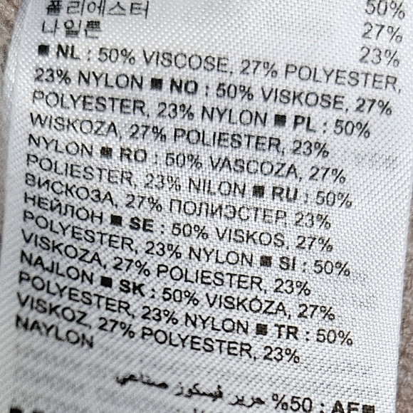 Banana Republic Milano Tneck Taupe Pullover Sz Xs BoxyViscose Blend Sweater - Picture 8 of 8